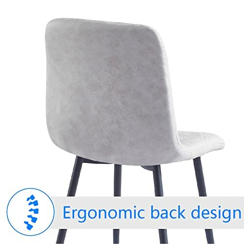 Ergonomic chair with cushioned backrest and modern design.