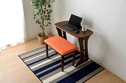 Ikehiko Cookie Brown Orange Desk Chair Set