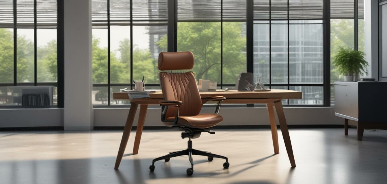 Modern office chair and table set